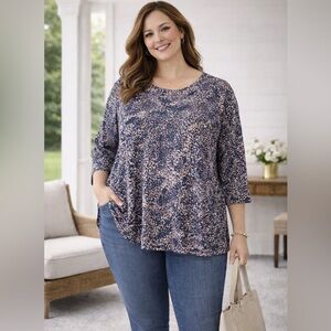 J.Jill Medium Relaxed Fit Abstract Print  Large